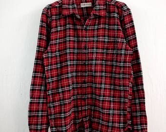Vintage Flannel Shirt Button Up 90s Grunge Clothing Vintage Flannel Shirt Button Up 90s Grunge Clothing