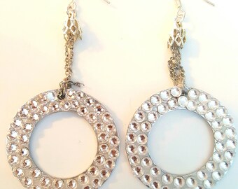 Crown of Elegance Earrings in Sterling Silver