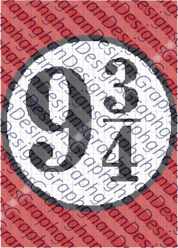 Harry Potter Platform 9 3/4 Graphghan Pattern GRAPH AND