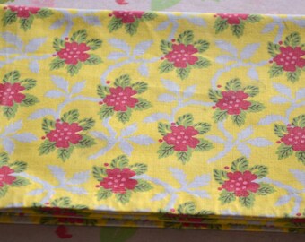 Fabric floral cotton vintage Laura Ashley 1985