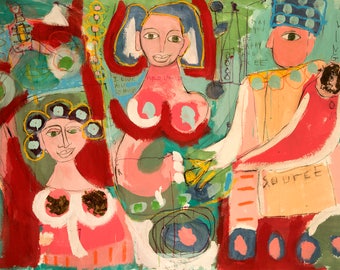 Art Brut Colorful Painting