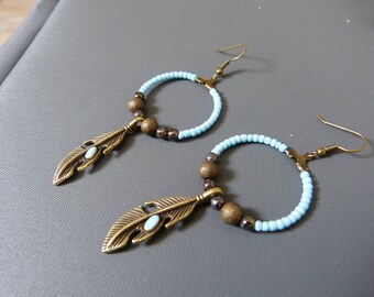 BO Creole feathers & beads