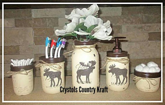 Moose Bathroom Set Moose Soap Jar Moose Toothbrush Holder   Il 570xN.1361413054 6sbt 