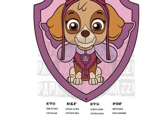 Paw Patrol Skye SVG DXF Electronic cutting files for Cricut Design Space - Silhouette Studio