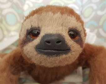 realistic sloth plush