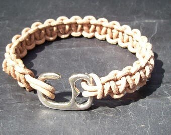 Man's bracelet - Mens bracelet - Leather bracelet - Natural leather bracelet - Man gift - Mens gift - Birthday gift - Leather mens bracelet