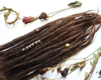 Human hair extensions Dreadlock (30-35 cm/13,5-15,5inch) 24 pcs