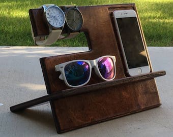 Docking station,gift him,charging station,iphone dock,iphone stand,cell phone stand,desck organizer,android docking stat