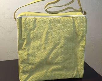 Vintage Vinyl Bag/Diaper Bag- new condition, still had inside packing in it