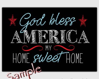 Chalkboard patriotic | Etsy