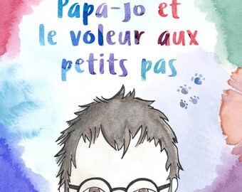 Illustrated book for children - dad-Jo and the thief to small not