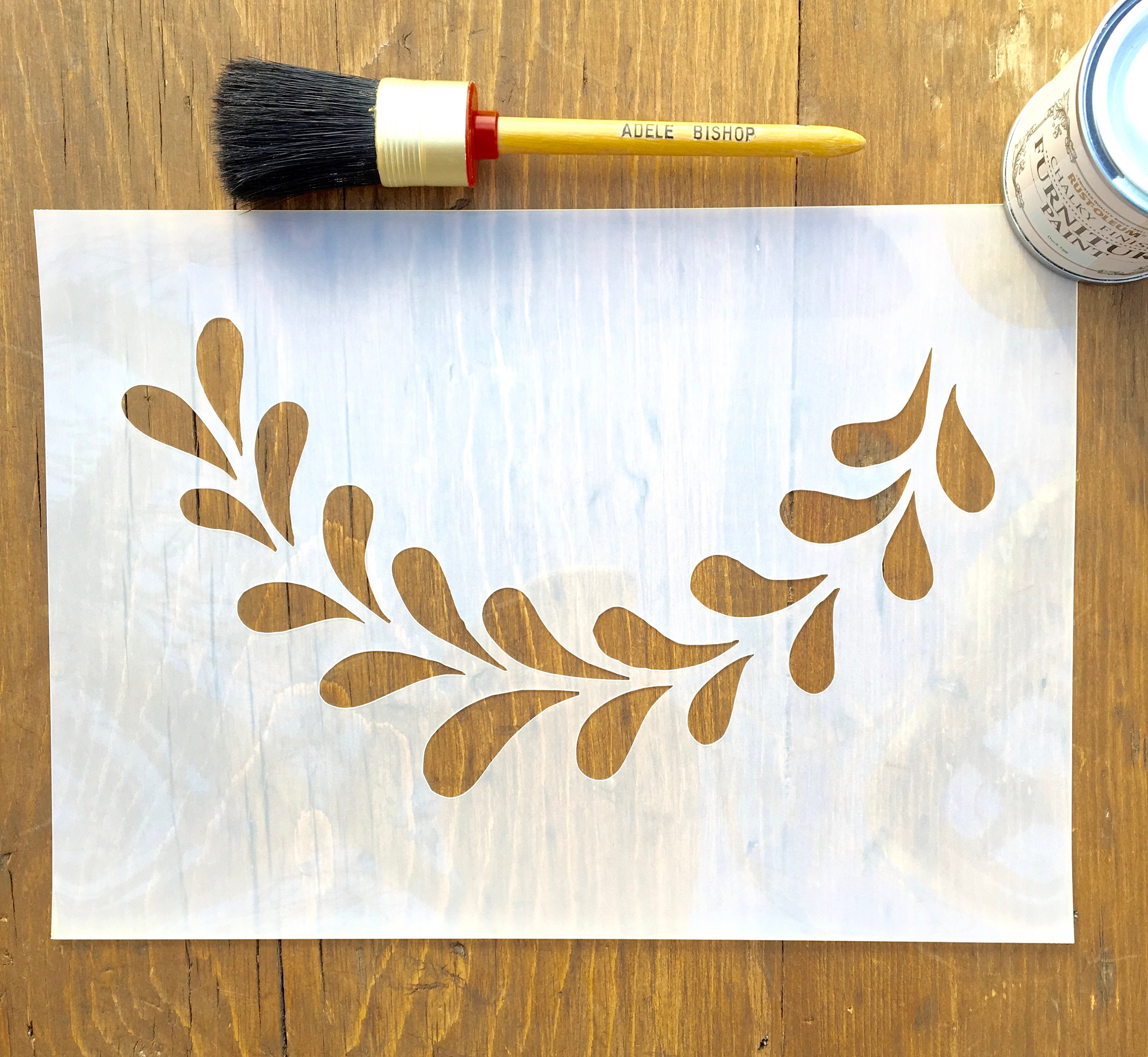 Garland Stencil, Leaf Stencil, Leaf Garland, Floral Garland, Flower ...