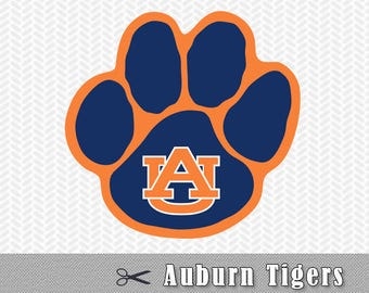 SVG PNG DXF Auburn Tigers University Cut Files Silhouette Cameo Cricut Design Template Stencil Vinyl Decal Tshirt Heat Transfer Iron On Htv