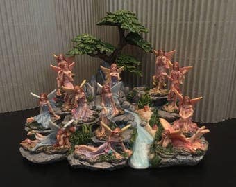 Fairy Garden | Sparkle World Fairies | Elegant Resin Miniature Figurine Statues | Choose 1 from 4 Different Poses | Great Value!