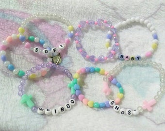 Custom Stretch Bracelets - Fairy Kei, Lolita, DD/LG and Pastel Goth