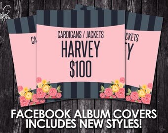 Facebook Album Covers - Includes Newest Styles and Pricing! - Instant Download! - Facebook Graphics