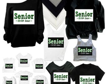 Senior tshirt, Senior shirt, senior 2018 shirt, Class of 2018 shirt, senior gifts, school spirit, Choice! Plus too!