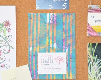 Mini Calendar, Calendar, Desk Calendar, Mini Calendar 2018, Cubicle Calendar, Gifts for Her, Gifts for Him, Co-Worker Appreciation