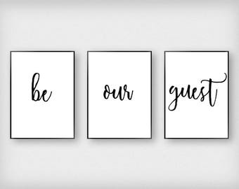 Be our guest print | Etsy