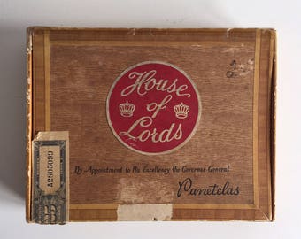 Vintage House of Lords Cigar Box