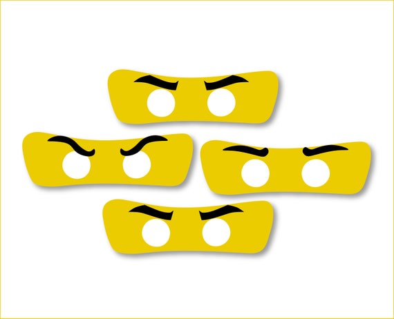 Ninjago Mask Printables Ninjago Photo booth Ninjago props