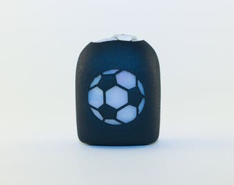 Clip-On Omnipod Pod Cover - Soccer Ball