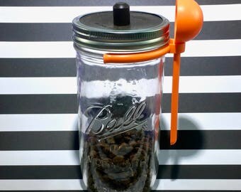 Rustic Mason Jar Coffee Bean Storage Container / Canister | Farmhouse Decor & Kitchen Storage | Choose Your Ball Jar!