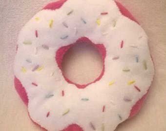 pink doughnut cushion