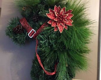 Horse head wreath wreathsbycarol2016