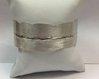 Barbed Wire Sterling Silver Handmade One of a Kind Cuff Bracelet