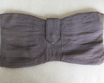 Vintage Corde by Soure Large Brown Clutch