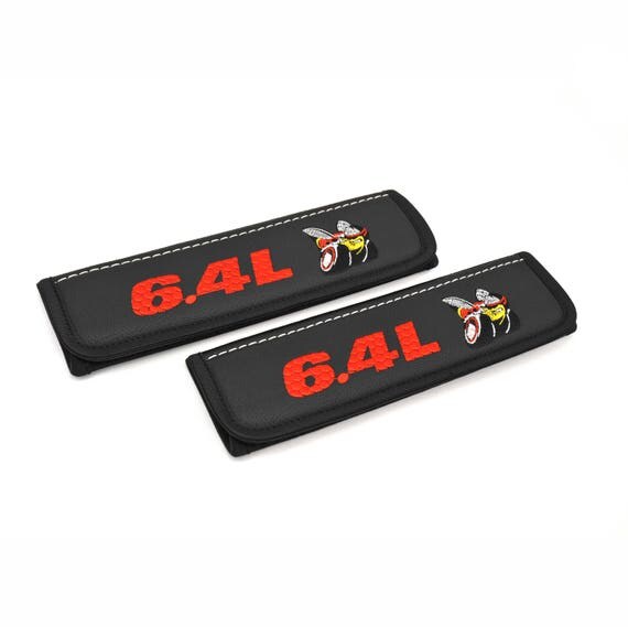 Dodge Scat Pack 6.4L leather seat belt covers Seatbelt pads