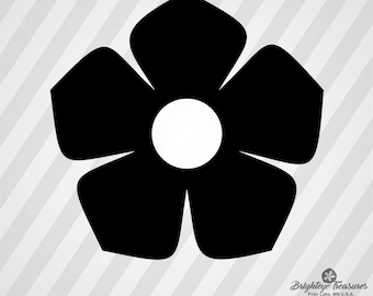 Free Free 124 Simple Flower Silhouette Svg SVG PNG EPS DXF File