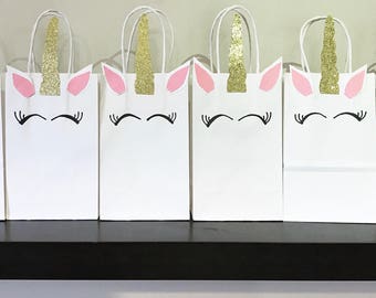 Unicorn theme favor bag