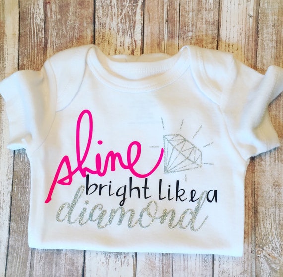 Shine Bright Like a Diamond Baby Girl Baby Clothes New
