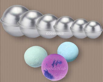 Bath Bomb Mold Two Part Sphere Shaped Soapmaking in Bulk Ball Design for DIY Handmade Soap Supply Small Cake Pastry Decoration Food