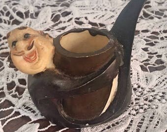 Vintage Souvenir , Antique Small Item , Collectible Souvenir , Cool Little Man Souvenir , Small Candlestick Souvenir , Glinn Candlestick