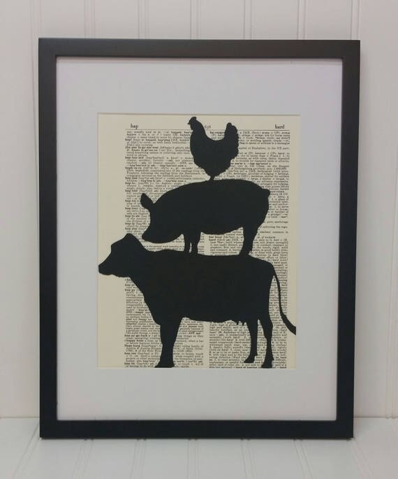 Farm Animal Silhouette Cow Silhouette Pig Silhouette