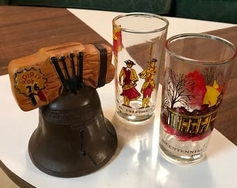 Vintage 1776 1976 Bicentennial Collectibles