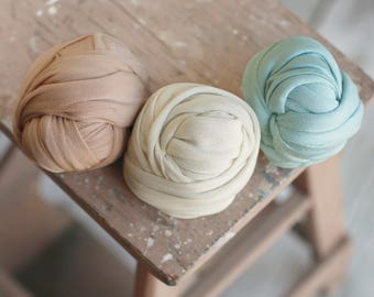 Champagne or Eggshell or Ocean Blue Jersey Knit Wraps, Jersey Stretch Wraps, Newborn Photography Wrap, Newborn Photography Layers, RTS