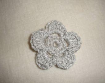 Set of four flowers cotton