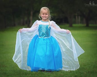 Elsa Dress / Disney Princess Inspired Frozen Elsa Costume - Kids, Girls, Toddler, Child