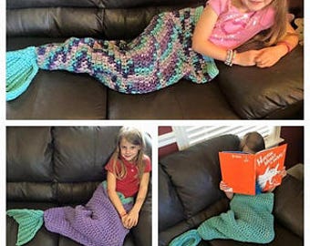 Crochet Mermaid Tail Blanket PATTERN