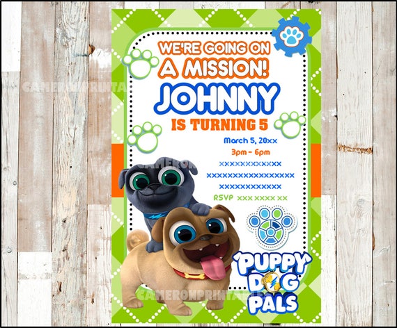 Puppy Dog Pals Invitations 2