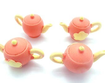 MIN 0193: 1 teapot flower resin for gourmet creations