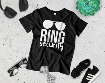 Ring Bearer Shirt - Ring Security, Ring Bearer Outfit, Ring Bearer Tee, Boys Ring Bearer Gift, Wedding Day Shirts
