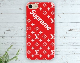 Iphone 7 Supreme case Iphone 7 plus louis vuitton silicone cover Samsung s7 edge TPU case Cute case Iphone 6 vuitton cover Samsung s8 plus