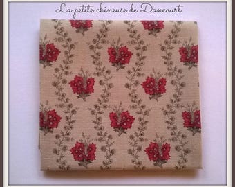 Coupon of fabrics from Mas D'ousvan Suza red chambray 50x55cm