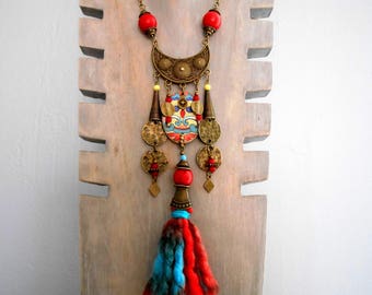 Necklace ethnic hippie Bohemian