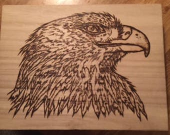 Wooden Jewelry Box, Trinket Box, Eagle, Personalized Box